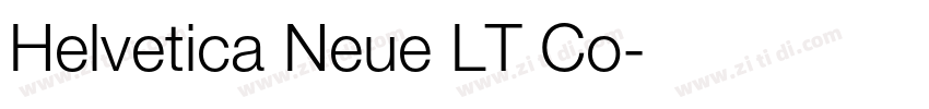 Helvetica Neue LT Co字体转换
